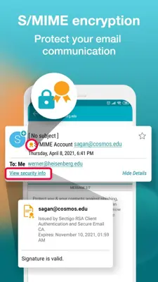 Email Aqua Mail - Fast, Secure android App screenshot 2