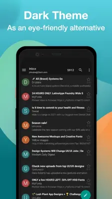 Email Aqua Mail - Fast, Secure android App screenshot 3